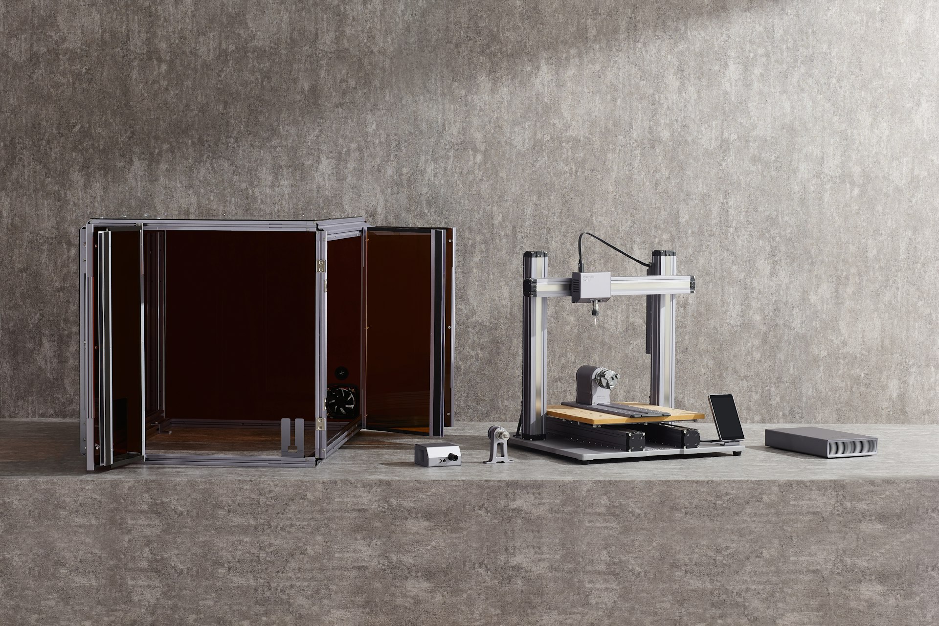 A table with a lamp and some books on it